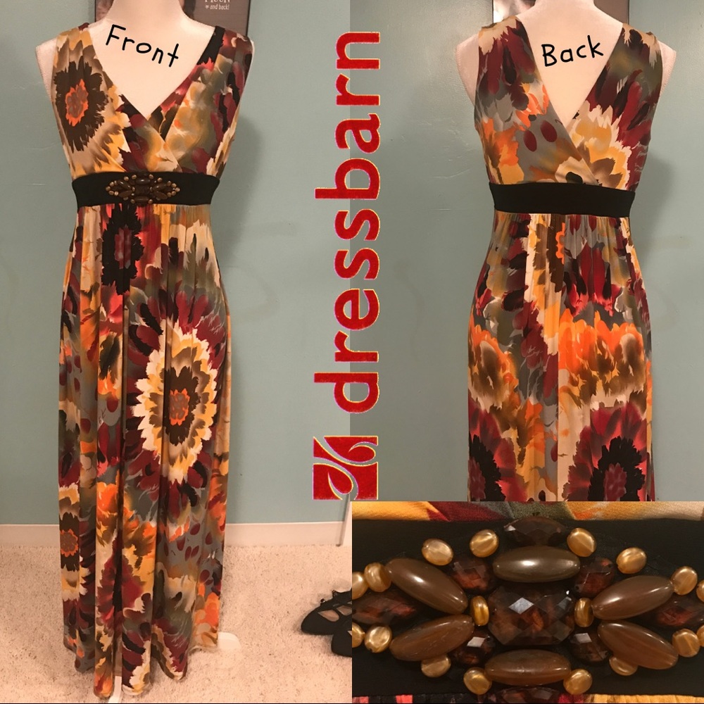 Dressbarn Sleeveless Long Beautiful Dress